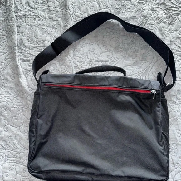 Tumi T-Tech Laptop Padded Messenger Shoulder Bag Black Travel Luggage Case Large